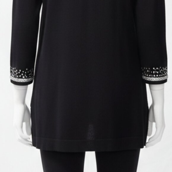 EUC Chico's Travelers Collection Rhinestone Cardigan L - Picture 8 of 16